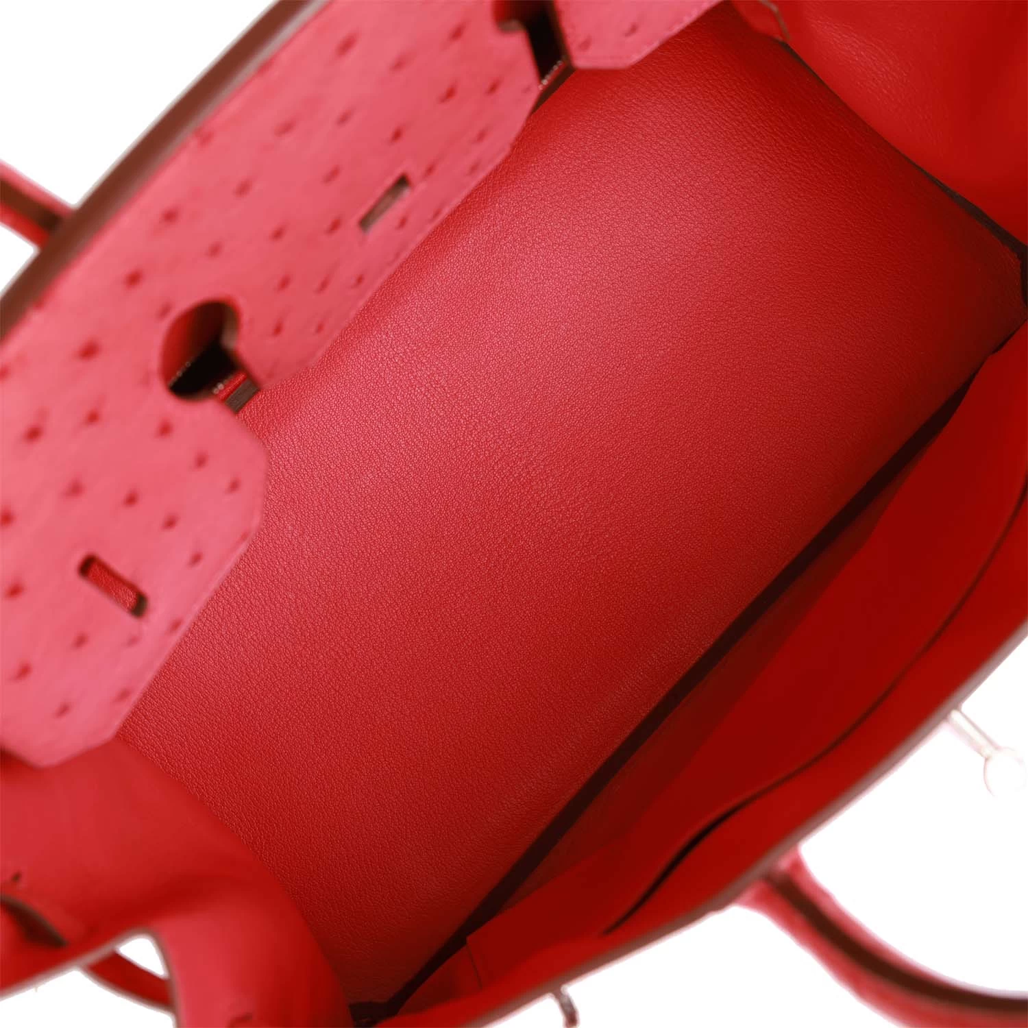 Hermès Pre-owned Hermes Birkin 35 Bougainvillea Ostrich Palladium Hardware 10 Hermès Pre-owned Hermes Birkin 35 Bougainvillea Ostrich Palladium Hardware - Image 8