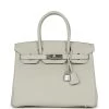 Hermès Hermes Birkin 30 Gris Neve Togo Palladium Hardware -Online Bag Store H B 230405 3 01