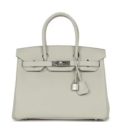 Hermès Hermes Birkin 30 Gris Neve Togo Palladium Hardware