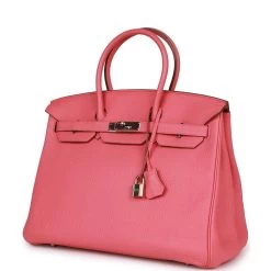 Hermès Pre-owned Hermes Birkin 35 Rose Lipstick Togo Palladium Hardware -Online Bag Store H B 230407 3 03