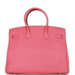 Hermès Pre-owned Hermes Birkin 35 Rose Lipstick Togo Palladium Hardware -Online Bag Store H B 230407 3 05