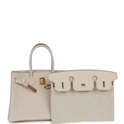 Hermès Hermes 3 En 1 Birkin 30 Beton Togo And Swift Gold Hardware -Online Bag Store H B 230516 1 IG 07