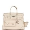 Hermès Hermes Birkin Cargo 35 Nata Toile And Swift Palladium Hardware -Online Bag Store H B 230522 4 01