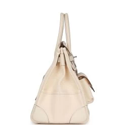 Hermès Hermes Birkin Cargo 35 Nata Toile And Swift Palladium Hardware -Online Bag Store H B 230522 4 04