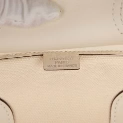 Hermès Hermes Birkin Cargo 35 Nata Toile And Swift Palladium Hardware -Online Bag Store H B 230522 4 10