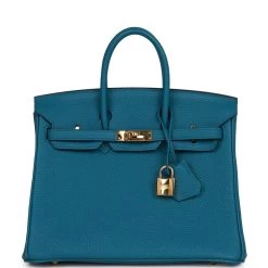 Hermès Pre-owned Hermes Birkin 25 Colvert Togo Gold Hardware