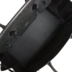 Hermès Hermes Birkin 30 Black Ostrich Rose Gold Hardware -Online Bag Store H B 230523 4 SM 09