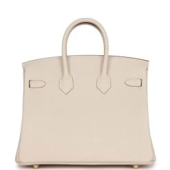 Hermès Hermes Birkin 25 Craie Togo Gold Hardware -Online Bag Store H B 230616 1 05