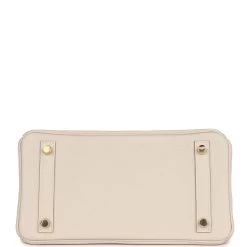 Hermès Hermes Birkin 25 Craie Togo Gold Hardware -Online Bag Store H B 230616 1 06