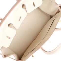 Hermès Hermes Birkin 25 Craie Togo Gold Hardware -Online Bag Store H B 230616 1 09