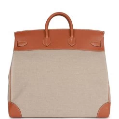 Hermès Pre-owned Hermes Birkin HAC 50 Gold Toile De Camp Evercolor Palladium Hardware 13 Hermès Pre-owned Hermes Birkin HAC 50 Gold Toile De Camp Evercolor Palladium Hardware -Online Bag Store H B 230620 1 EPK 05