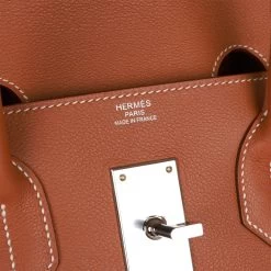 Hermès Pre-owned Hermes Birkin HAC 50 Gold Toile De Camp Evercolor Palladium Hardware 16 Hermès Pre-owned Hermes Birkin HAC 50 Gold Toile De Camp Evercolor Palladium Hardware -Online Bag Store H B 230620 1 EPK 08