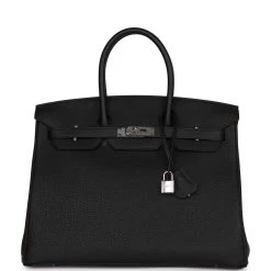 Hermès Hermes Birkin 35 Black Togo Palladium Hardware