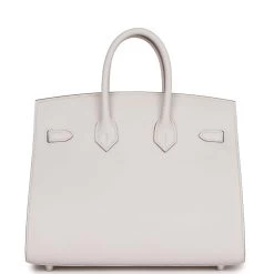 Hermès Hermes Birkin Sellier 25 Gris Pale Epsom Palladium Hardware 15 Hermès Hermes Birkin Sellier 25 Gris Pale Epsom Palladium Hardware -Online Bag Store H B 230705 3 05