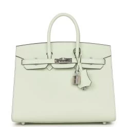Hermès Hermes Birkin Sellier 25 Vert Fizz Epsom Palladium Hardware