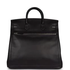 Hermès Hermes Birkin 40 HAC "Rock" Black Evercolor Palladium Hardware -Online Bag Store H B 230728 1 VP 05