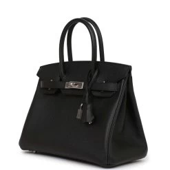 Hermès Hermes Birkin 30 Black Epsom Palladium Hardware -Online Bag Store H B 230809 1 03