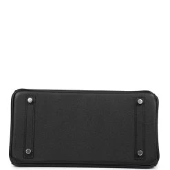Hermès Hermes Birkin 30 Black Epsom Palladium Hardware -Online Bag Store H B 230809 1 06