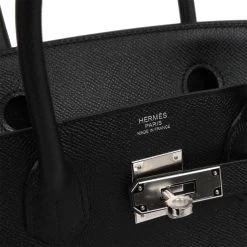 Hermès Hermes Birkin 30 Black Epsom Palladium Hardware -Online Bag Store H B 230809 1 08