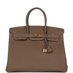 Hermès Hermes Birkin 35 Etoupe Togo Gold Hardware
