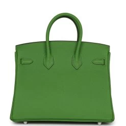 Hermès Hermes Birkin 25 Vert Yucca Togo Palladium Hardware -Online Bag Store H B 230824 1 05