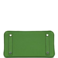 Hermès Hermes Birkin 25 Vert Yucca Togo Palladium Hardware -Online Bag Store H B 230824 1 06