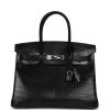 Hermès Hermes Birkin 30 Black Niloticus Lizard Palladium Hardware