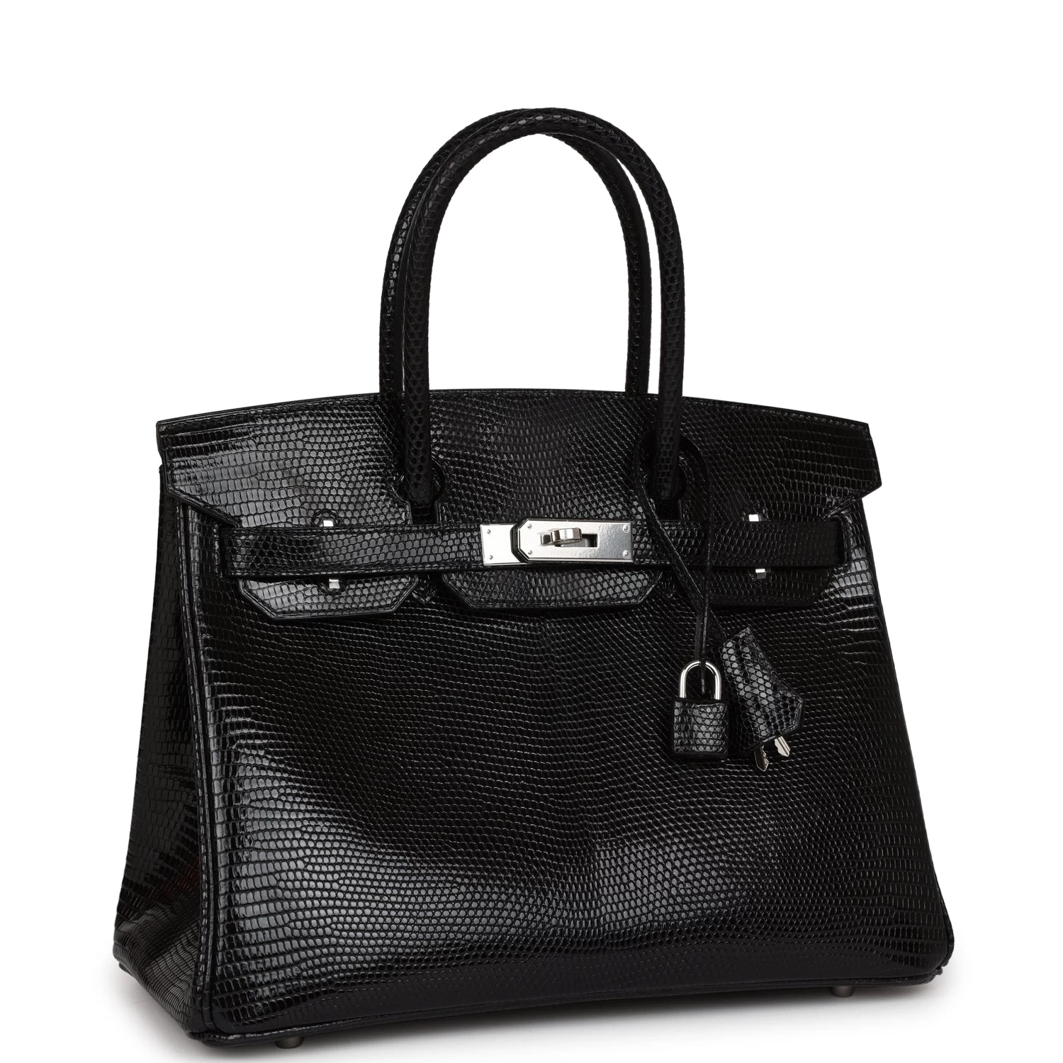 Hermès Hermes Birkin 30 Black Niloticus Lizard Palladium Hardware 4 Hermès Hermes Birkin 30 Black Niloticus Lizard Palladium Hardware - Image 2