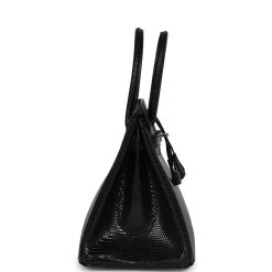 Hermès Hermes Birkin 30 Black Niloticus Lizard Palladium Hardware 13 Hermès Hermes Birkin 30 Black Niloticus Lizard Palladium Hardware -Online Bag Store H B 230831 2 04