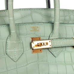 Hermès Hermes Birkin 25 Vert D'Eau Matte Alligator Gold Hardware -Online Bag Store H B 230908 1 08 1024x1024 0d6bede3 f868 4924 9c4c 08a6cb7348b6
