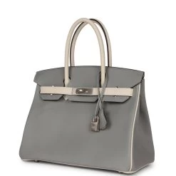 Hermès Hermes Special Order (HSS) Birkin 30 Gris Mouette And Craie Epsom Brushed Palladium Hardware -Online Bag Store H B 230911 1 03