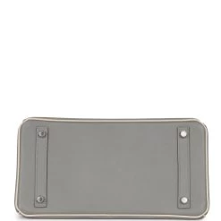 Hermès Hermes Special Order (HSS) Birkin 30 Gris Mouette And Craie Epsom Brushed Palladium Hardware -Online Bag Store H B 230911 1 06
