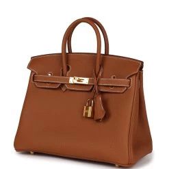 Hermès Hermes Birkin 25 Gold Togo Gold Hardware -Online Bag Store H B 230925 1 03