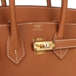 Hermès Hermes Birkin 25 Gold Togo Gold Hardware -Online Bag Store H B 230925 1 08