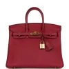 Hermès Pre-owned Hermes Birkin 25 Rubis Togo Gold Hardware -Online Bag Store H B 230928 3 01