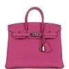 Hermès Pre-owned Hermes Birkin 25 Magnolia Togo Palladium Hardware -Online Bag Store H B 231002 3 TY 01