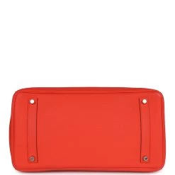 Hermès Pre-owned Hermes Birkin 35 Capucine Clemence Palladium Hardware -Online Bag Store H B 231017 1 06
