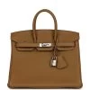 Hermès Hermes Birkin 25 Bronze D'or Verso Togo Palladium Hardware -Online Bag Store H B 231024 4 01