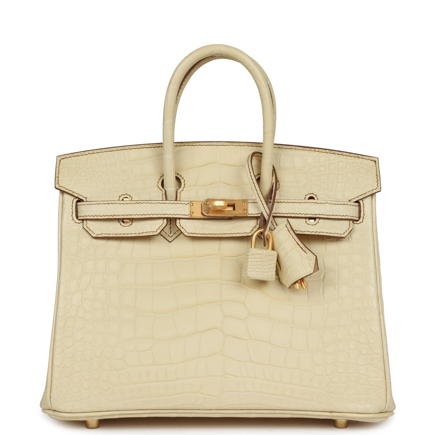 Hermès Hermes Special Order (HSS) Birkin 25 Vanille Matte Alligator Brushed Gold Hardware 3 Hermès Hermes Special Order (HSS) Birkin 25 Vanille Matte Alligator Brushed Gold Hardware