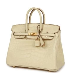 Hermès Hermes Special Order (HSS) Birkin 25 Vanille Matte Alligator Brushed Gold Hardware 15 Hermès Hermes Special Order (HSS) Birkin 25 Vanille Matte Alligator Brushed Gold Hardware -Online Bag Store H B 231027 1 NN 03
