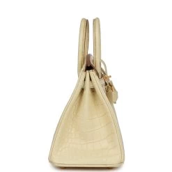 Hermès Hermes Special Order (HSS) Birkin 25 Vanille Matte Alligator Brushed Gold Hardware 13 Hermès Hermes Special Order (HSS) Birkin 25 Vanille Matte Alligator Brushed Gold Hardware -Online Bag Store H B 231027 1 NN 04