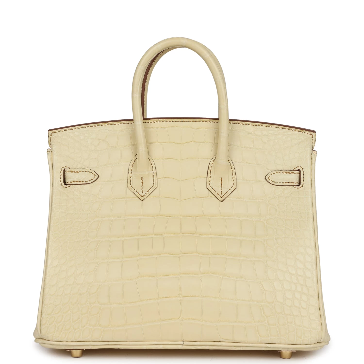 Hermès Hermes Special Order (HSS) Birkin 25 Vanille Matte Alligator Brushed Gold Hardware 6 Hermès Hermes Special Order (HSS) Birkin 25 Vanille Matte Alligator Brushed Gold Hardware - Image 4