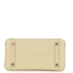 Hermès Hermes Special Order (HSS) Birkin 25 Vanille Matte Alligator Brushed Gold Hardware 16 Hermès Hermes Special Order (HSS) Birkin 25 Vanille Matte Alligator Brushed Gold Hardware -Online Bag Store H B 231027 1 NN 06