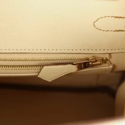 Hermès Hermes Special Order (HSS) Birkin 25 Vanille Matte Alligator Brushed Gold Hardware 19 Hermès Hermes Special Order (HSS) Birkin 25 Vanille Matte Alligator Brushed Gold Hardware -Online Bag Store H B 231027 1 NN 10