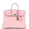Hermès Hermes Birkin 25 Rose Sakura Swift Palladium Hardware
