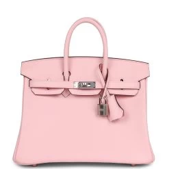 Hermès Hermes Birkin 25 Rose Sakura Swift Palladium Hardware