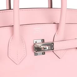 Hermès Hermes Birkin 25 Rose Sakura Swift Palladium Hardware -Online Bag Store H B 231030 1 08