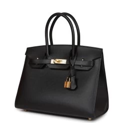 Hermès Hermes Birkin Sellier 30 Black Veau Madame Gold Hardware 15 Hermès Hermes Birkin Sellier 30 Black Veau Madame Gold Hardware -Online Bag Store H B 231101 1 VK 03
