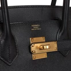 Hermès Hermes Birkin Sellier 30 Black Veau Madame Gold Hardware 17 Hermès Hermes Birkin Sellier 30 Black Veau Madame Gold Hardware -Online Bag Store H B 231101 1 VK 08