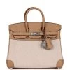 Hermès Hermes Birkin 25 Toile H And Chai Swift Palladium Hardware -Online Bag Store H B 231101 3 01